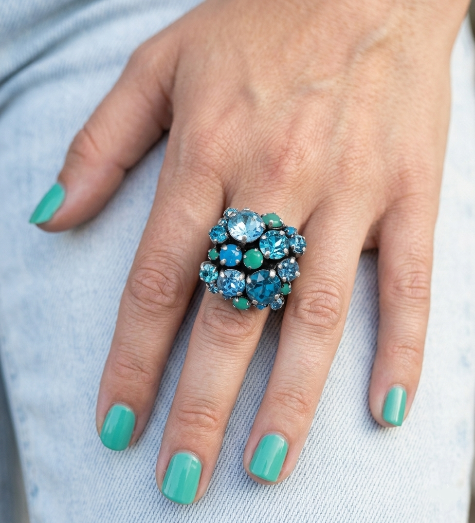 Ballroom Ring Blau-Grün Ballroom Ring Blau-Grün