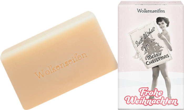 Weihnachtsseife Merry Christmas Wolkenseife mit Sprüchen