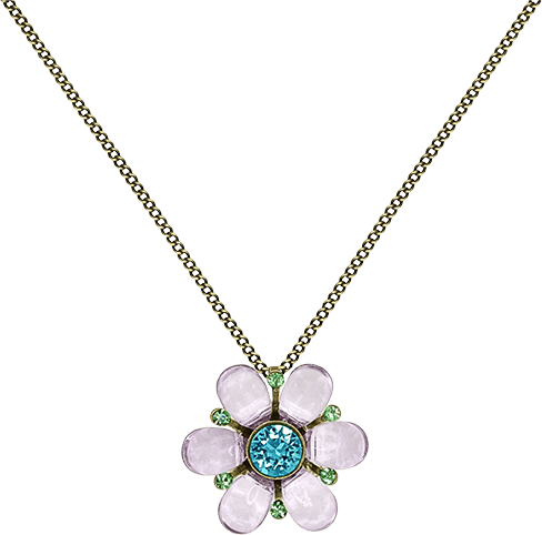 Daisy Love Halskette Hellrosa Daisy Love Halskette Hellrosa