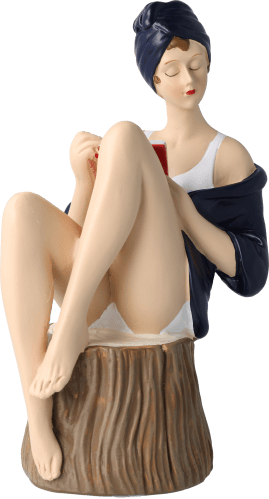 Pinup Schwimmerin mit Buch