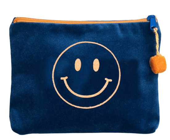 Samt-Kosmetiktasche Smiley
