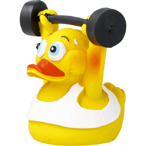 Badeente Gewichtheber Badeente Gewichtheber