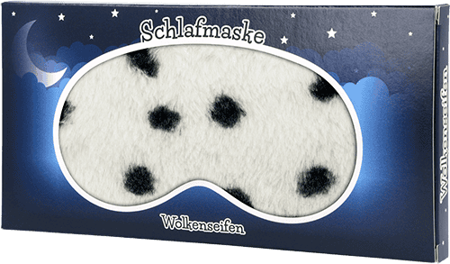 Kuschel-Schlafmaske aus Plüsch Dalmatiner  Kuschel-Schlafmaske aus Plüsch Dalmatiner