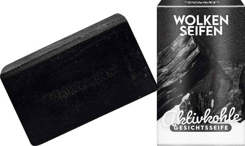 Wolkenseife mit Aktivkohle ohne Hintergrund