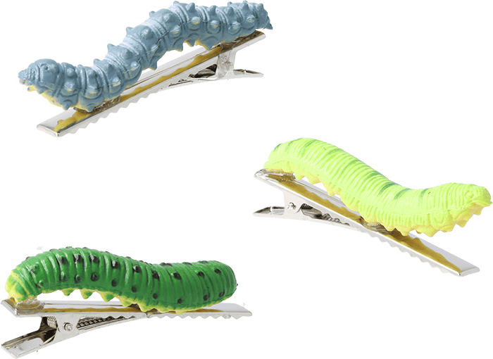 Haarspangen-Set Raupen Haarspangen-Set Raupen