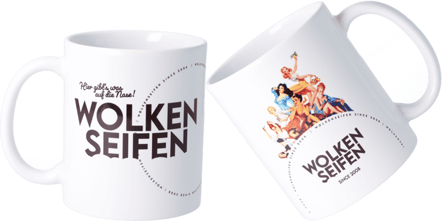 Tasse Weiß Wolkenseifen Tasse