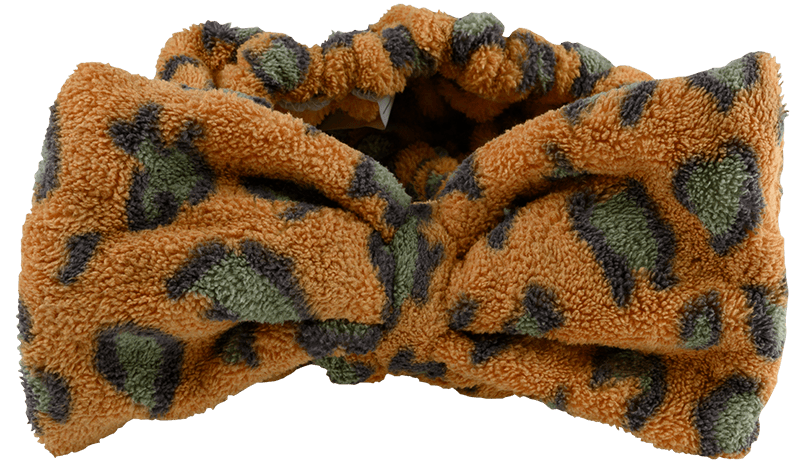 Make-Up-Haarband Leo Braun-Orange Make-Up-Haarband Leo Braun-Orange ohne Hintergrund