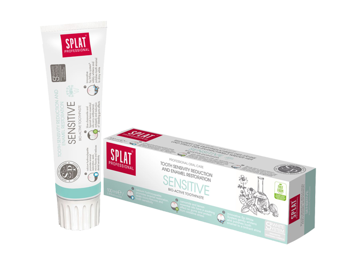 Sensitive Zahnpasta SPLAT Sensitive Zahncreme ohne Hintergrund