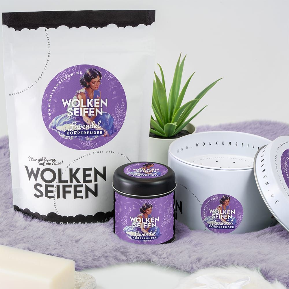 Körperpuder Lavendel Streudose Körperpuder Lavendel Streudose