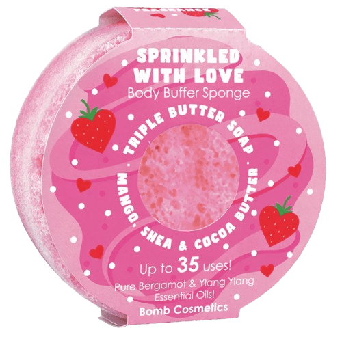 Sprinkled with Love Body Buffer Sponge Bomb Cosmetics Sprinkled with Love Body Buffer Sponge