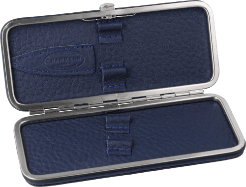 Maniküre-Etui Leder Dunkelblau leer (groß) Maniküre-Etui Leder Dunkelblau leer (groß)