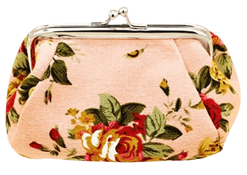 Mini-Rosenclutch Rosa Kosmetiktasche Clutch Vintage