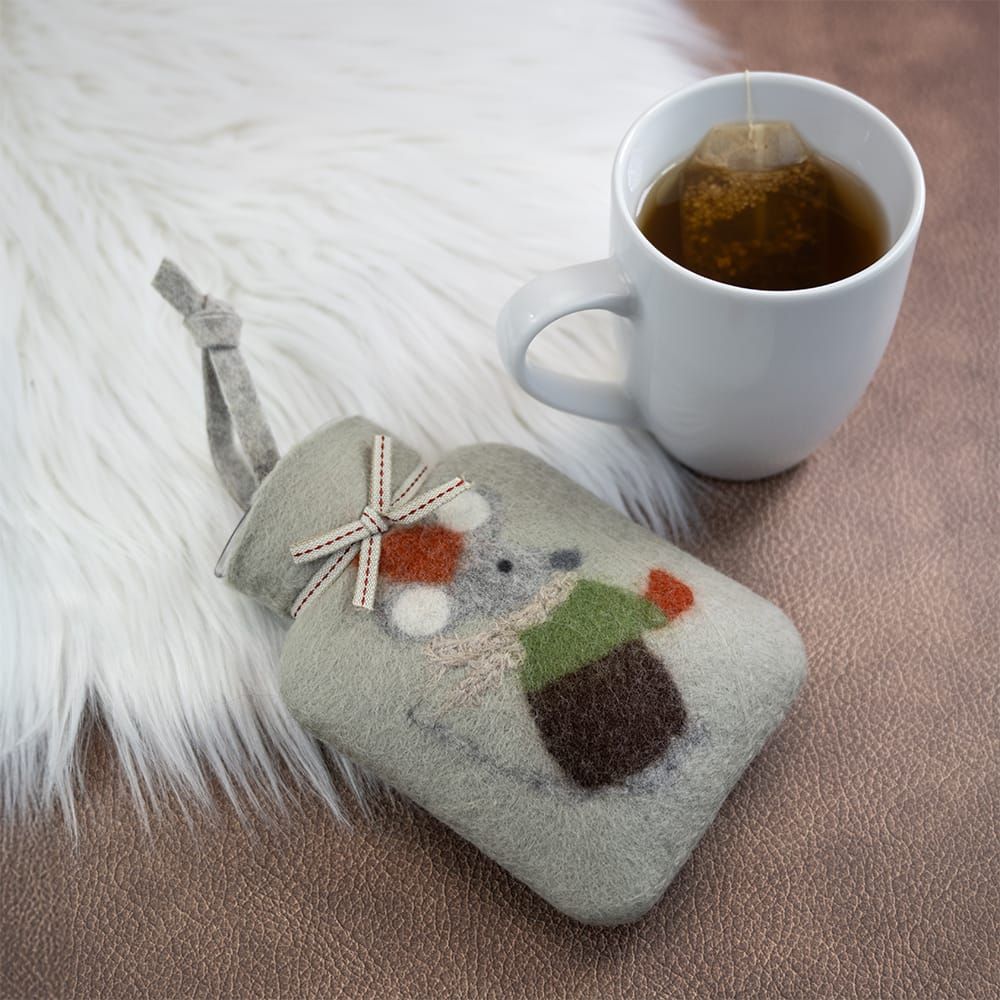 Mini-Wärmflasche Ski-Maus Mini-Wärmflasche Ski-Maus