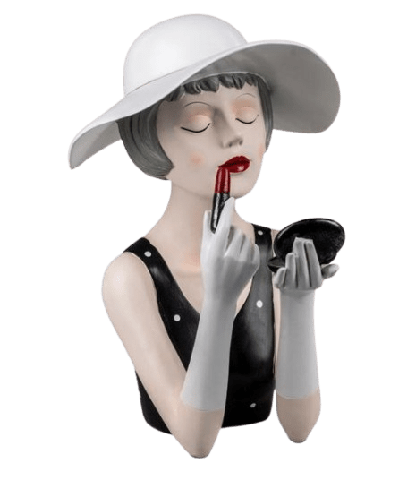 Lipstick-Lady mit Hut Dekofigur Lipstick-Lady mit Hut