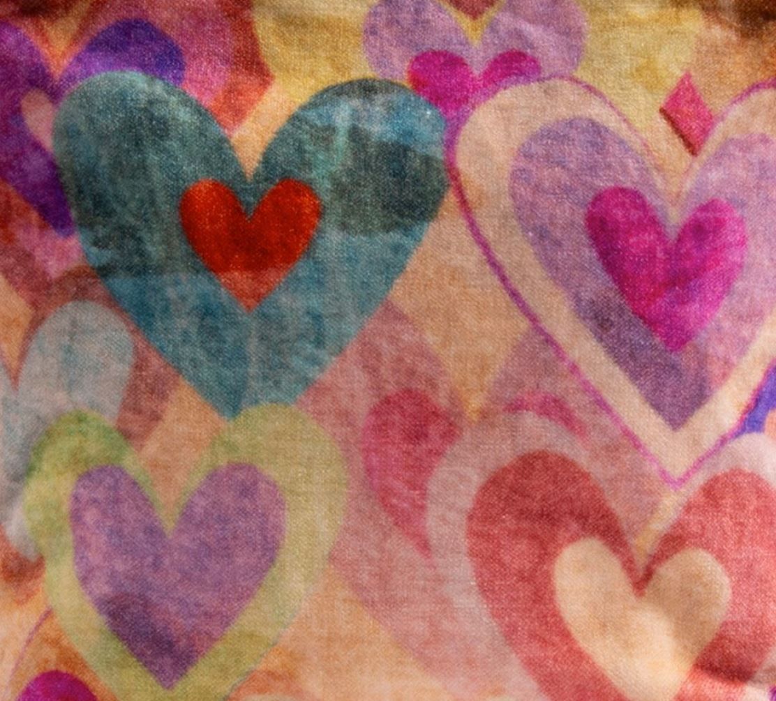 Samttasche Hearts Hesty