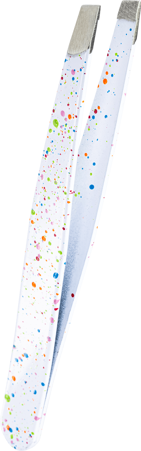 Kosmetik-Pinzette schräg Weiß-gesprenkelt Look To Go Nagellack Hope Green