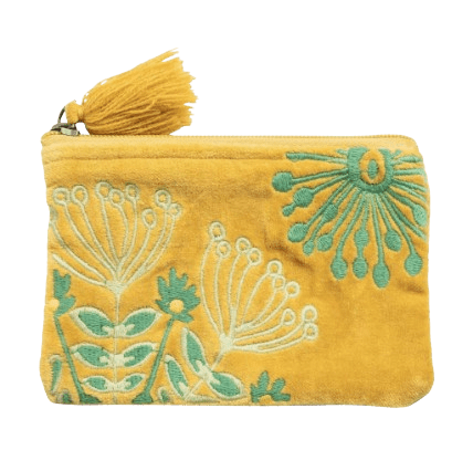 Kosmetiktasche Samt Flower