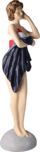 Pinup Schwimmerin mit Handtuch