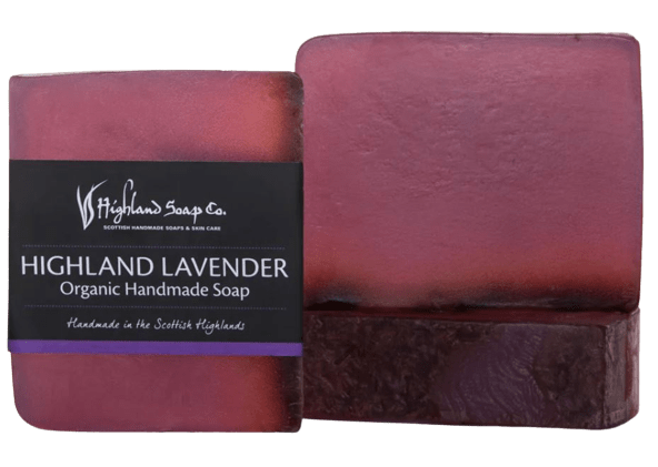 Bio-Glycerinseife Highland Soaps Lavendelseife ohne Hintergrund