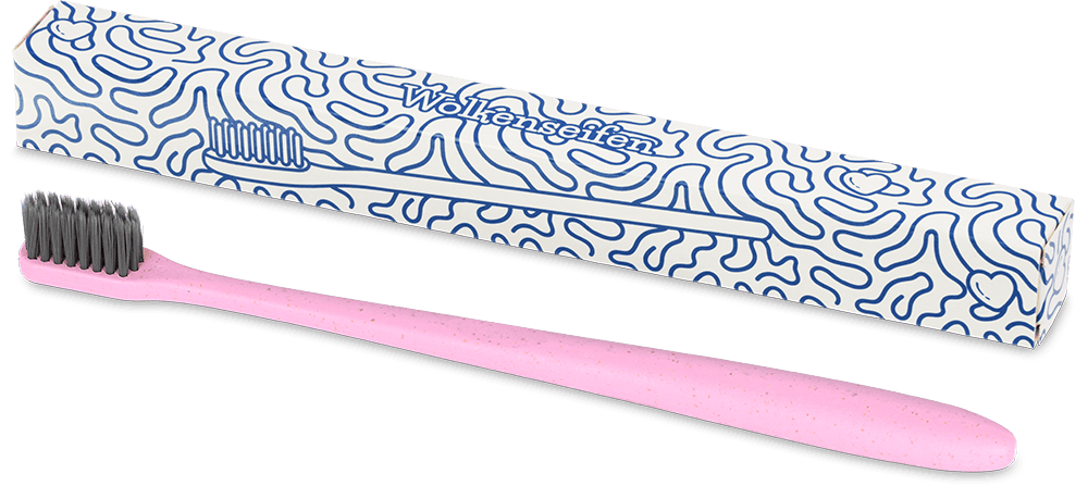 Wolkenseifen Zahnbürste Biokunststoff Kohle