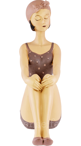 Pinup sitzend taupe Pinup sitzend taupe