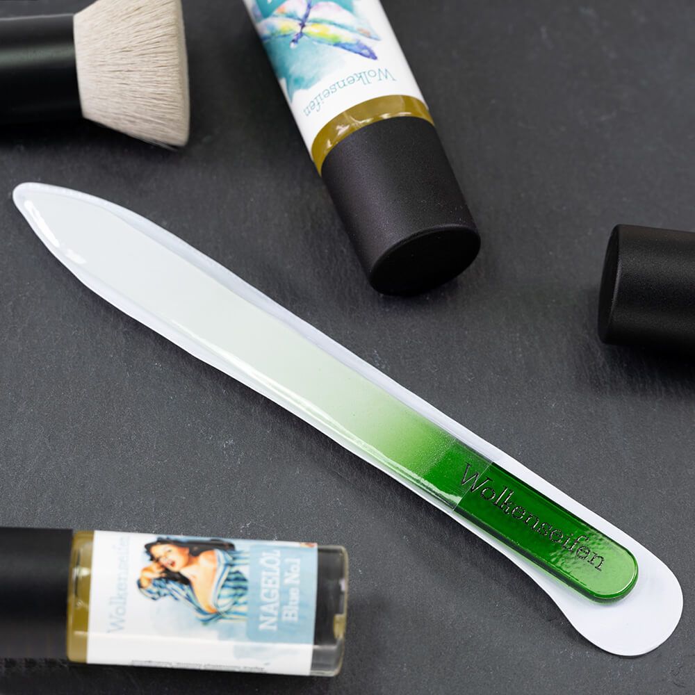 Glas-Nagelfeile Grün Glas-Nagelfeile Grün