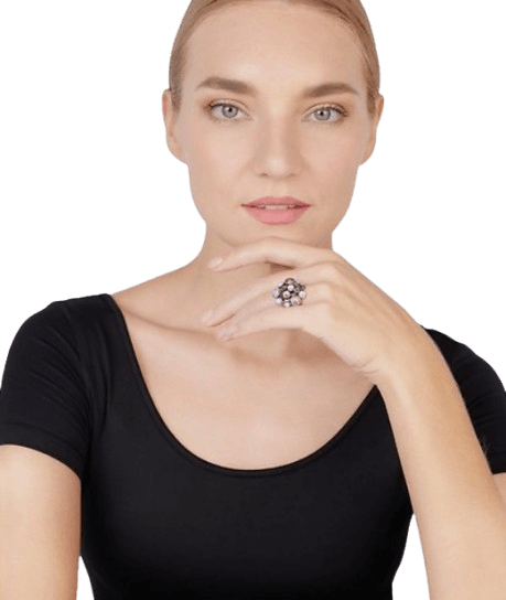 Shopping Drops Ring Rosa Shopping Drops Ring Rosa
