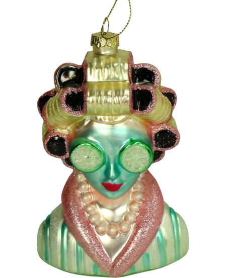 Glasobjekt Diva Wellness Anhänger Glasobjekt Spa-Maske