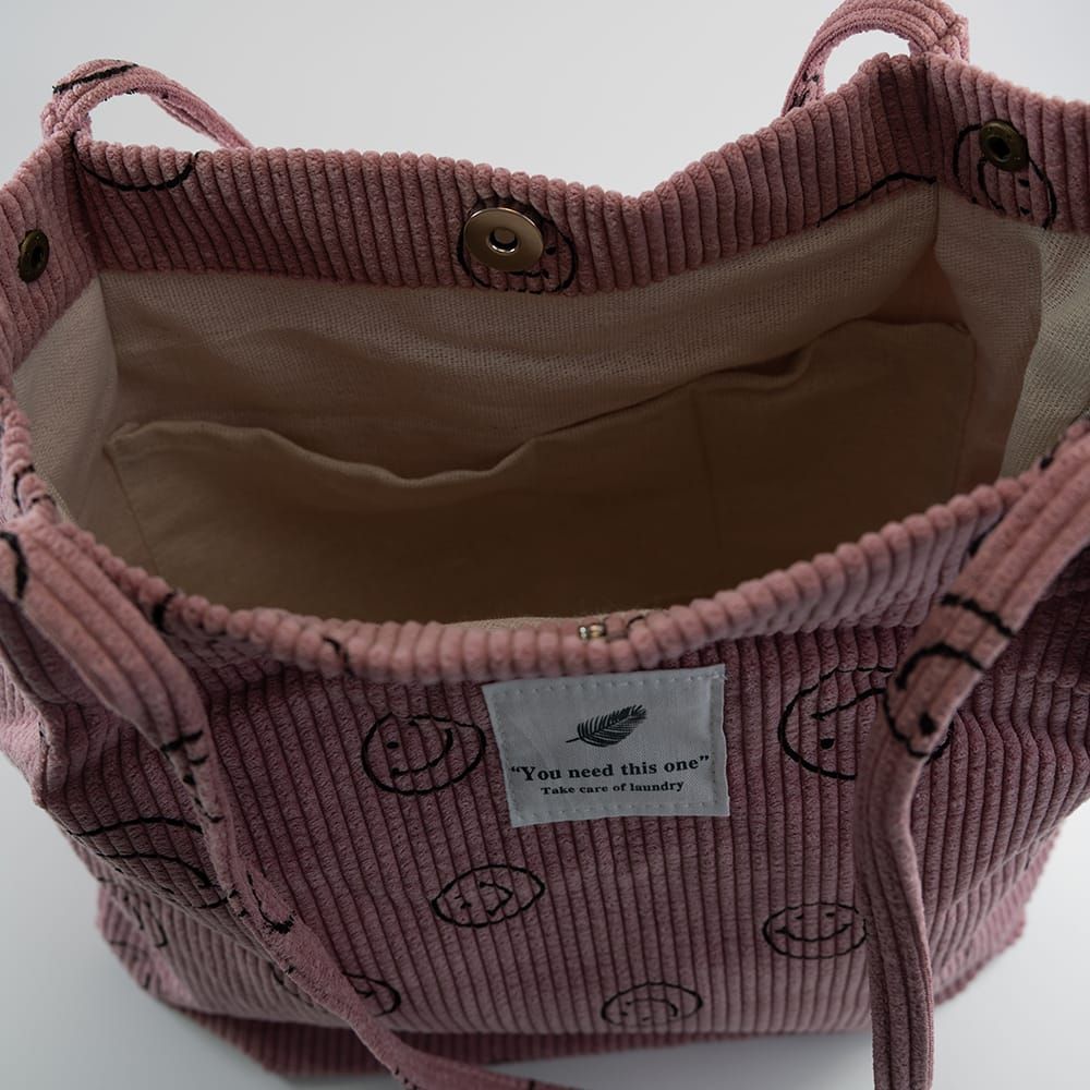 Cordbeutel Smiley Pink Cordbeutel Smiley Pink