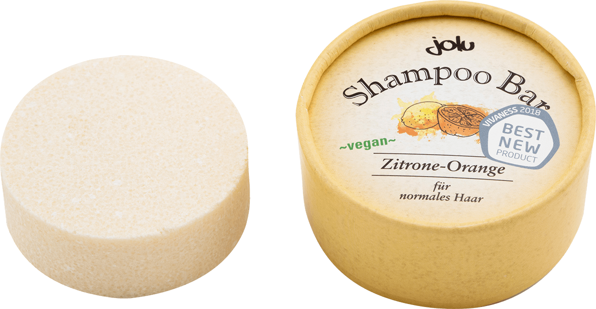Shampoobar Zitrone-Orange Jolu Shampoobar Zitrone-Orange ohne Hintergrund