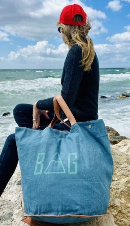 Segeltuchtasche Blau