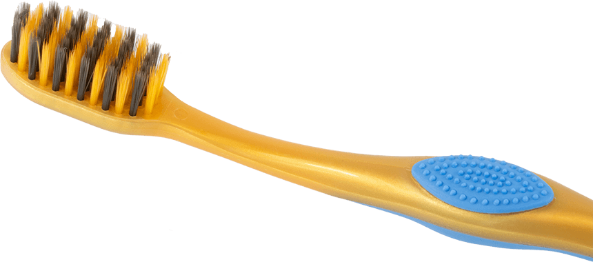 ABS Zahnbürste Gold Blau ABS Zahnbürste Gold Blau