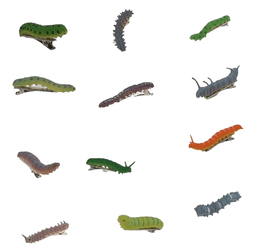 Haarspangen-Set Raupen Haarspangen-Set Raupen