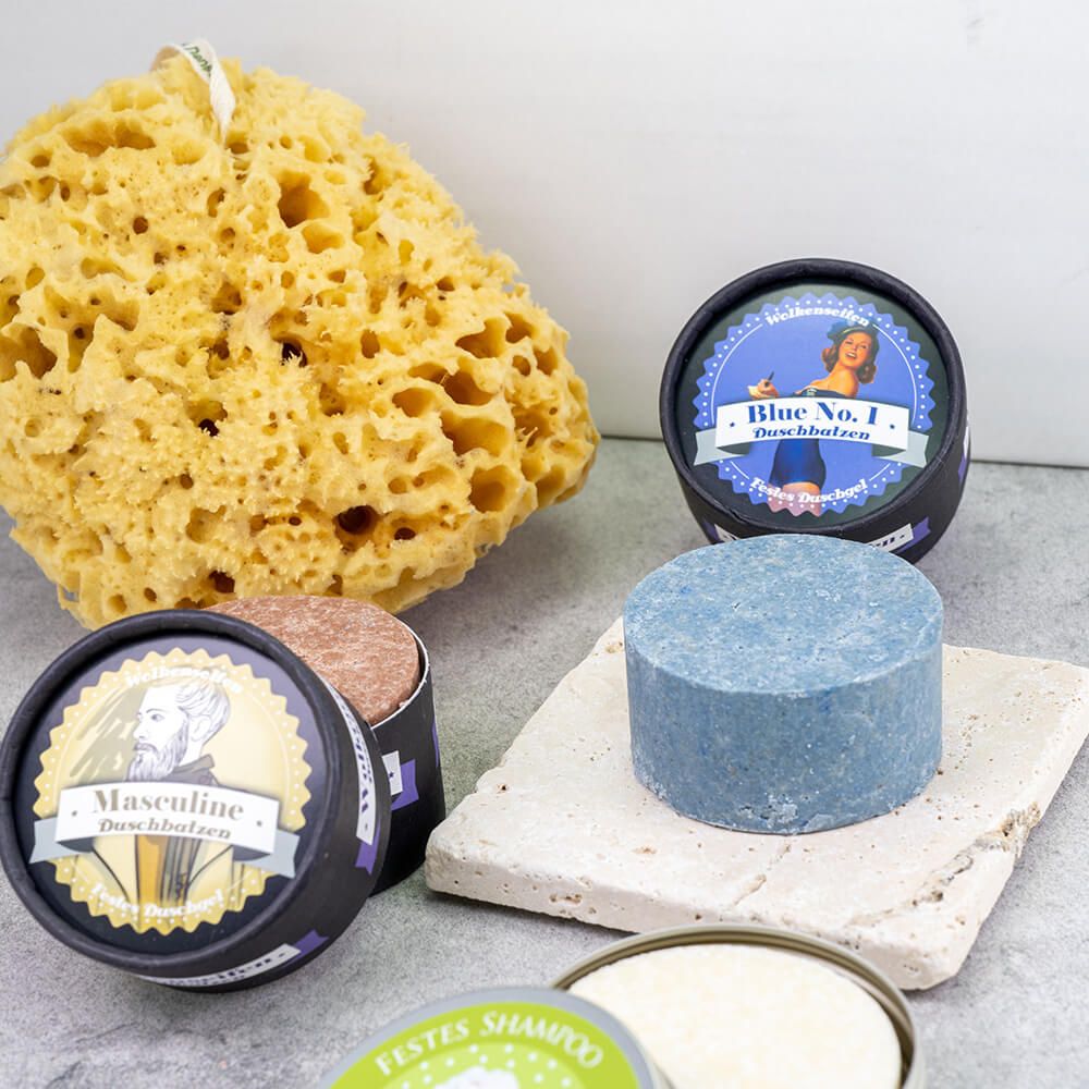 Duschbatzen Blue No. 1 - seifenfreie Pflege