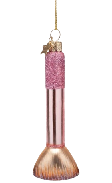 Glasobjekt Make-Up-Brush Glasobjekt Kosmetikpinsel