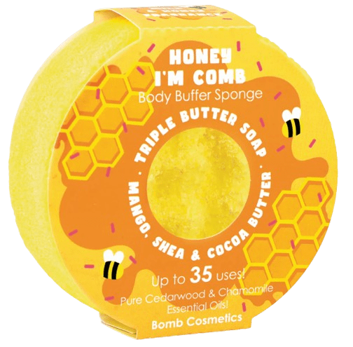 Honey I'm Comb Body Buffer Sponge Bomb Cosmetics Honey I'm Comb Body Buffer Sponge