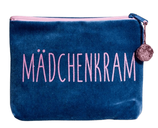 Tasche-HD groß Mädchenkram Blau Samt-Kosmetiktasche Mädchenkram