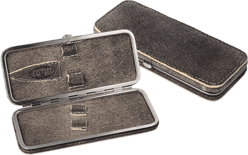 Maniküre-Etui Wildbock leer (groß) Maniküre Etui Wildbockleder leer