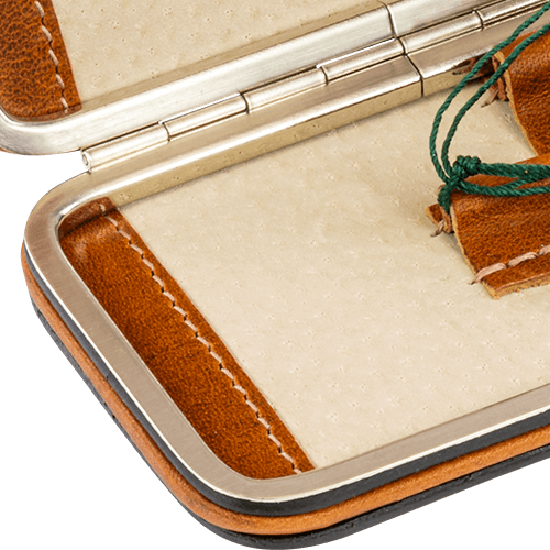 Maniküre-Etui Leder Hellbraun leer (klein) Maniküre-Etui Leder Hellbraun leer (klein)