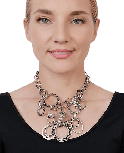 Rings N Rhythm Statement-Kette Silber Rings N Rhythm Statement-Kette Silber