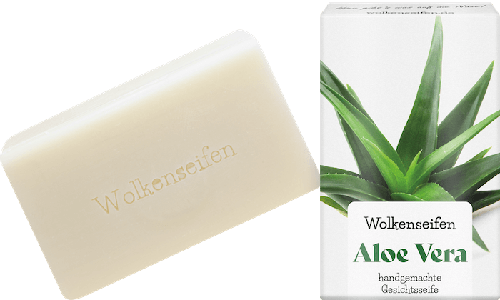 Wolkenseife Aloe Vera mit Tonerde Wolkenseife Aloe Vera mit Tonerde ohne Hintergrund