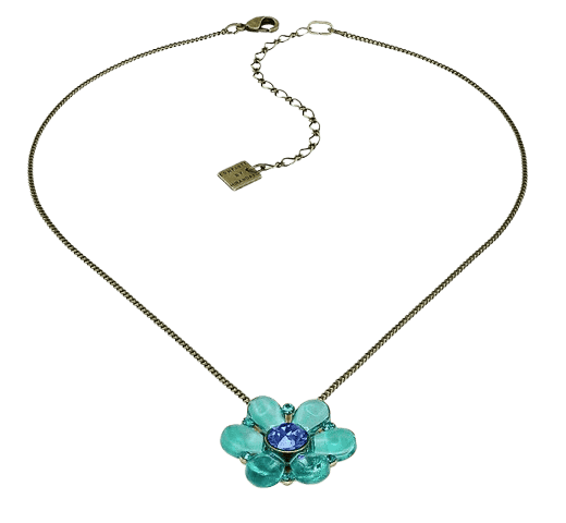 Daisy Love Halskette Grün-Blau Daisy Love Halskette Grün-Blau