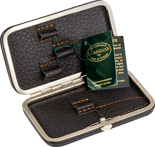 Maniküre-Etui Leder Dunkelbraun leer (klein) Maniküre-Etui Leder Dunkelbraun leer (klein)