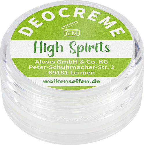 Deocremeprobe High Spirits Wolkenseifen Deocreme Probe