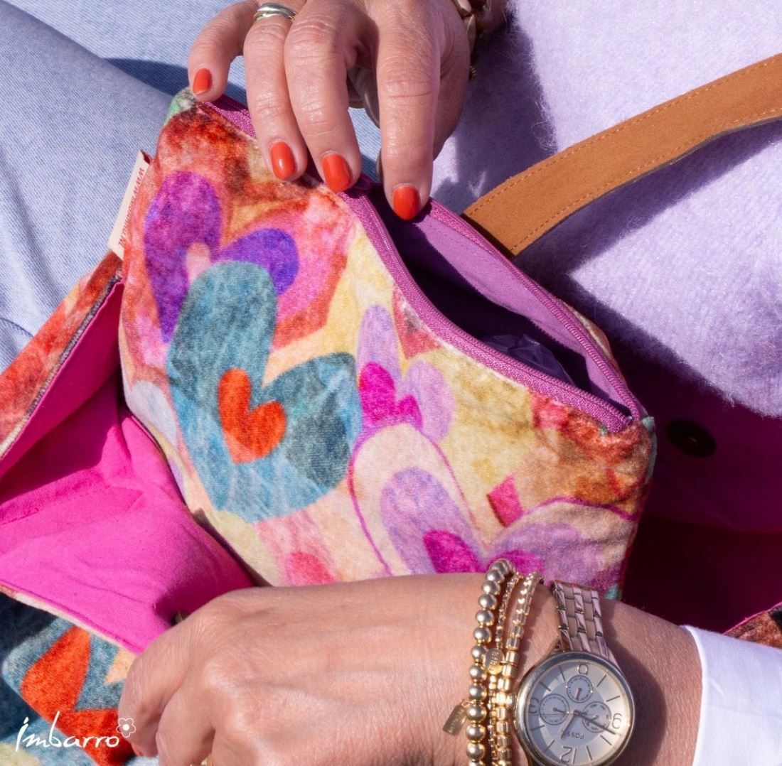 Samttasche Hearts Hesty