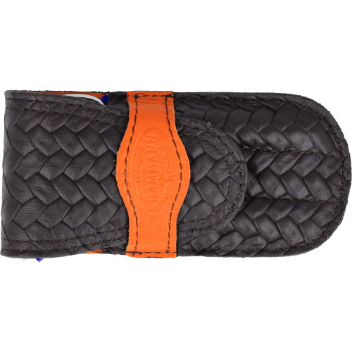 Maniküre-Etui Leder braun-orange Maniküre-Etui Leder braun-orange