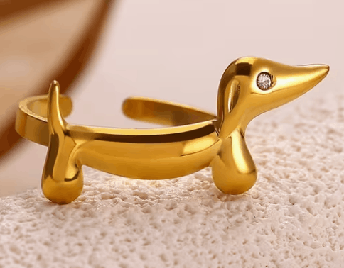 Dackel-Ring Gold Dackel-Ring Gold