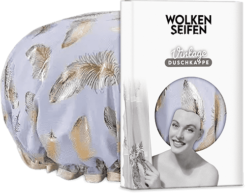 Showercap Blue Feather Showercap Blue Feather