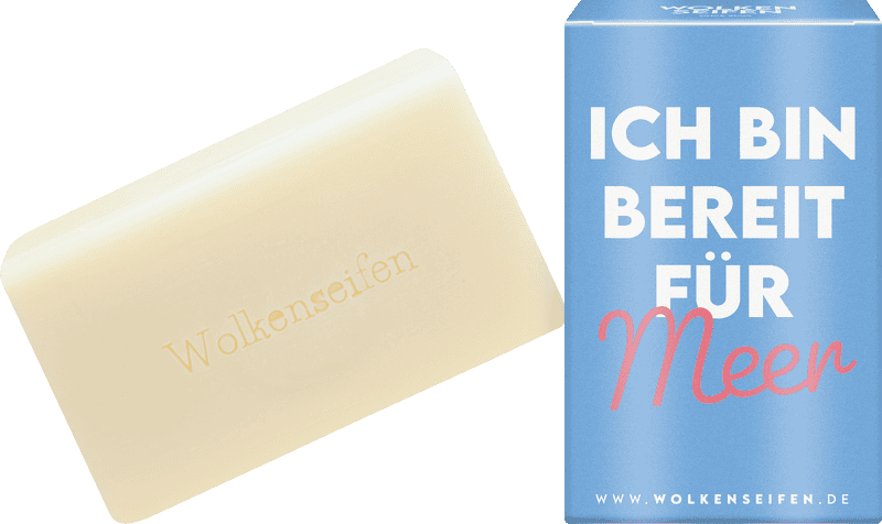 Wolkenseifen Spruchseife Bereit für Meer