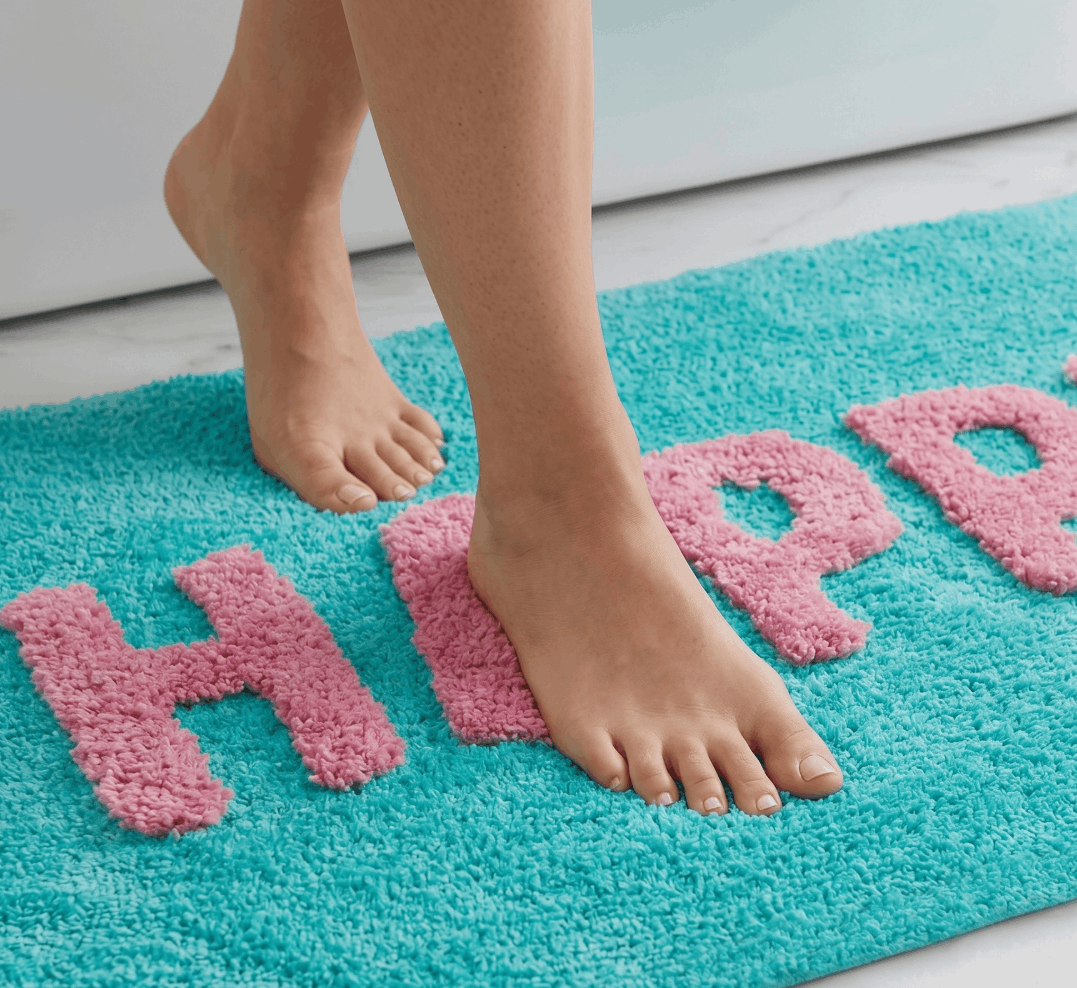 Badematte Happy Türkis Badematte Happy Türkis